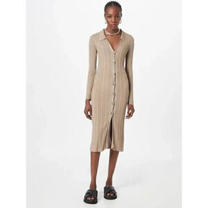 River Island Knitted dress in Light Brown Size 6​